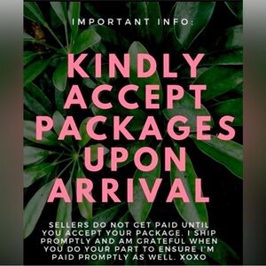 Please accept your orders as soon as possible. I will do the same.